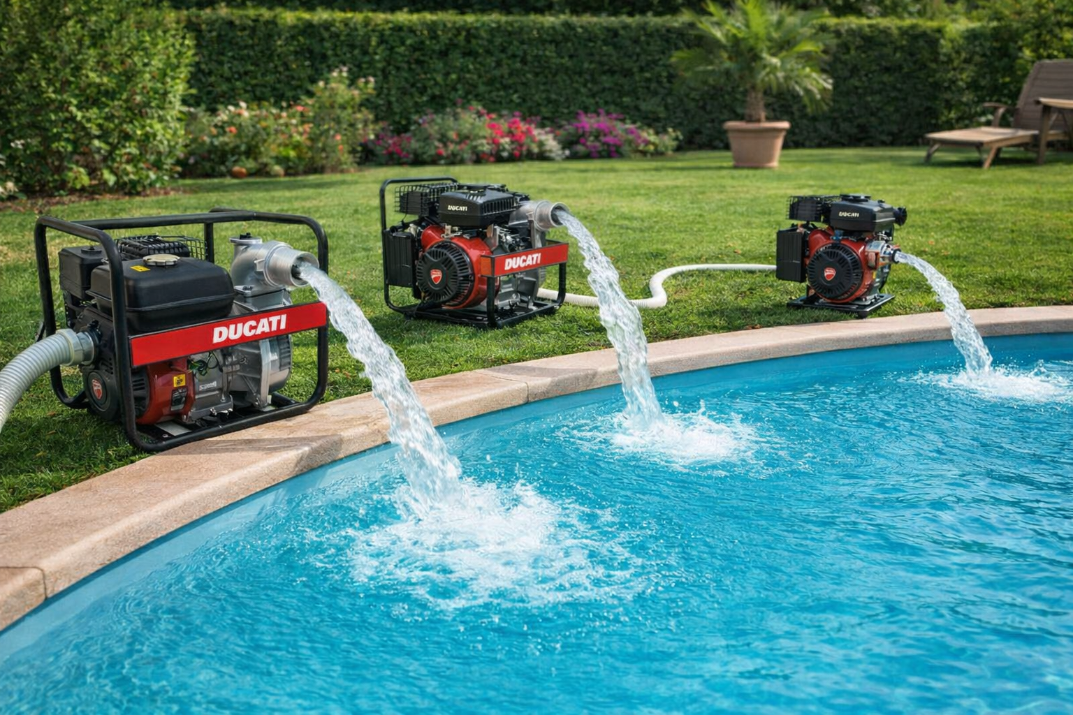 Motobomba para piscinas: cómo elegir la mejor opción Ducati para llenar y vaciar agua rápidamente