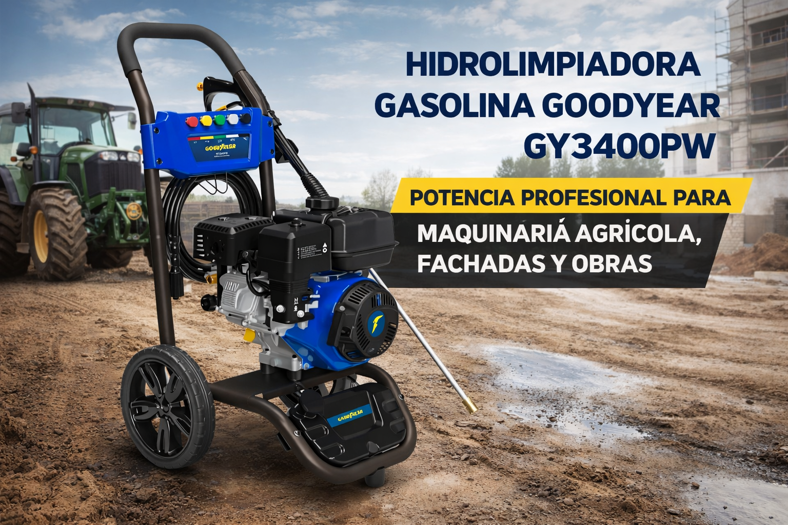 HIDROLIMPIADORA GASOLINA GOODYEAR GY3400PW HIDROLIMPIADORA GASOLINA GOODYEAR GY3400PW