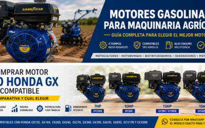 Motores gasolina para maquinaria: guía completa 2026 para elegir el mejor motor