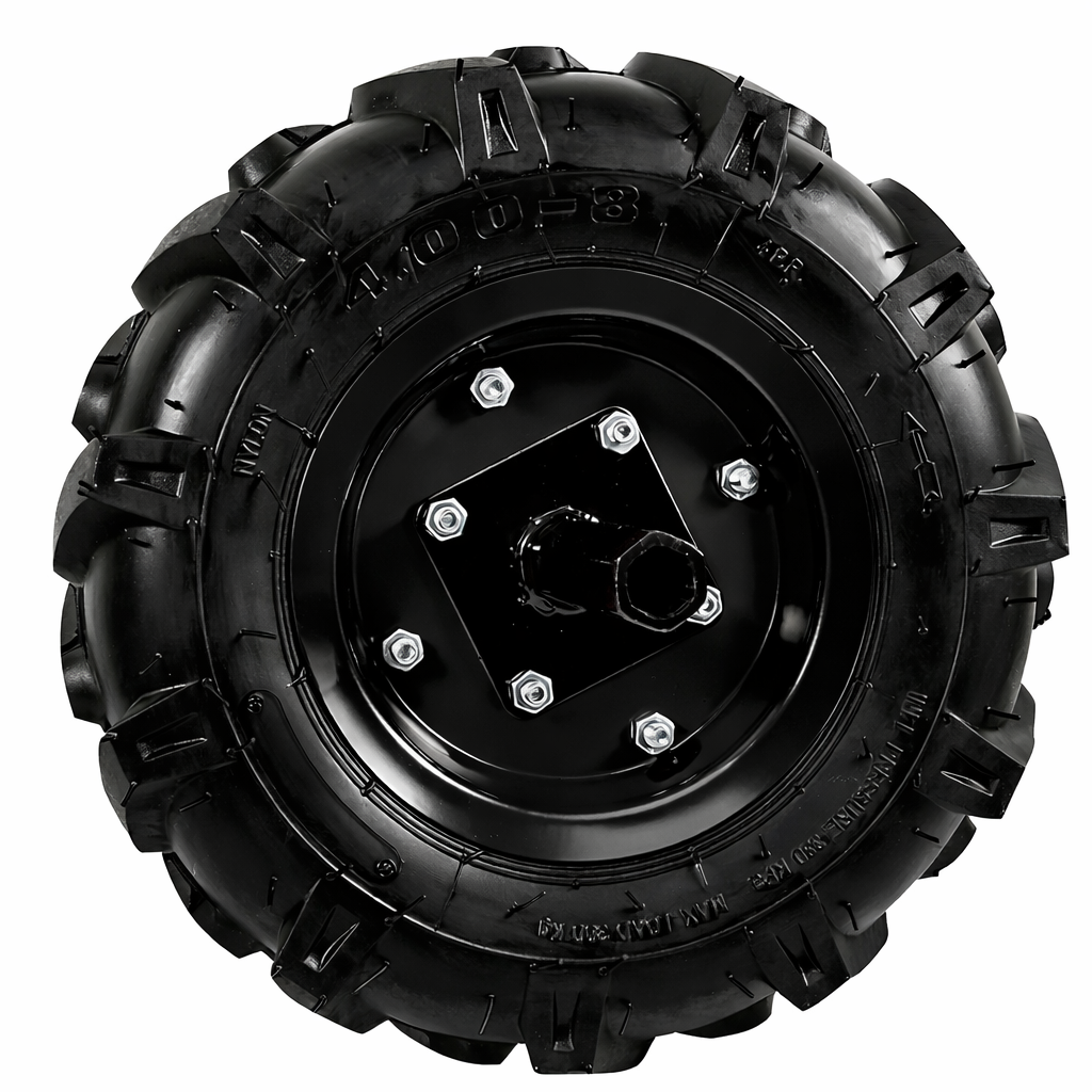 Rueda neumática 4.00x8 con eje 23 mm incluido | Recambio agrícola