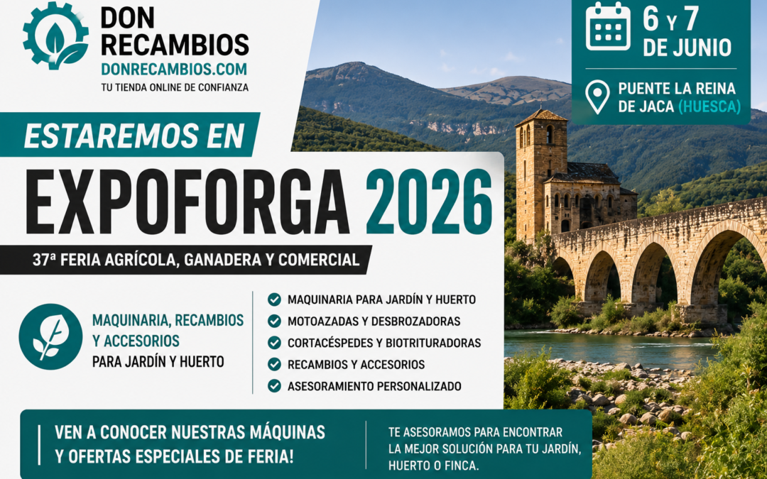 EXPOFORGA 2026: maquinaria para jardín, huerto y recambios | DonRecambios
